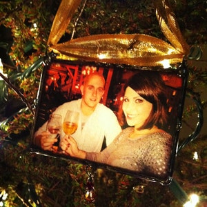 Christmas Photo Ornament Luminary Style Personalized Custom Made Picture Ornament image 2