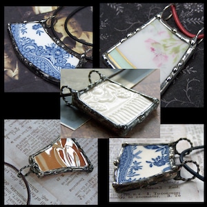 Broken Dish Pendant, Personalized Using Your China Plate, Mothers Day Gift, Send Me Your Dish, Brides Maid Jewelry, Heirloom Necklace