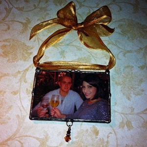 Christmas Photo Ornament Luminary Style Personalized Custom Made Picture Ornament image 5