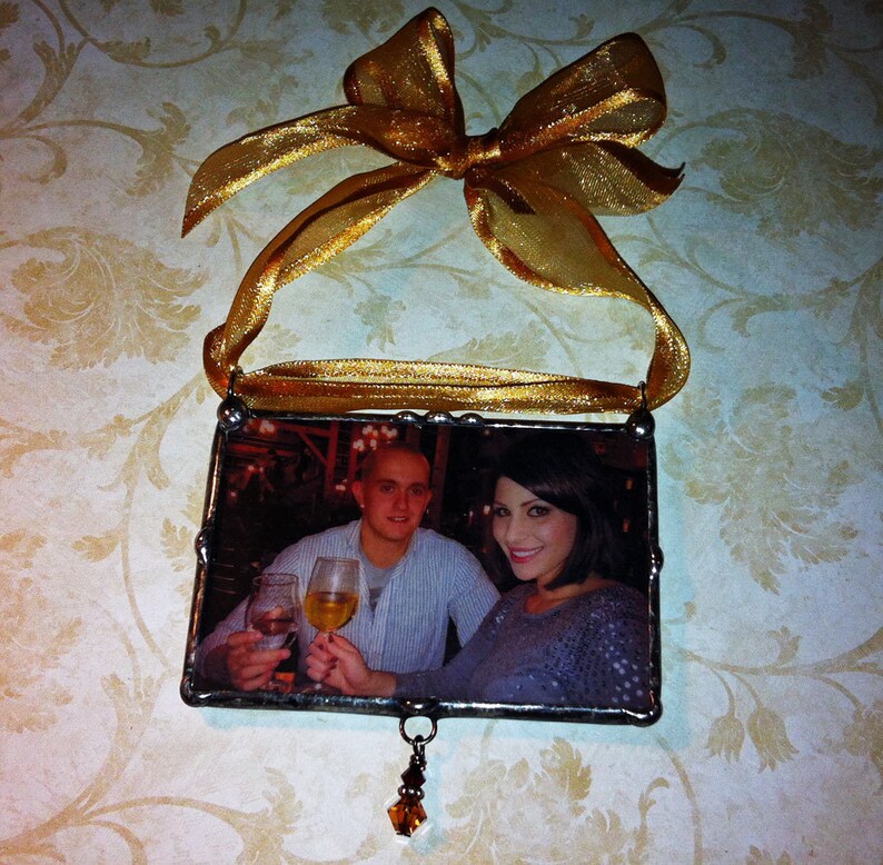 Christmas Photo Ornament Luminary Style Personalized Custom Made Picture Ornament image 5