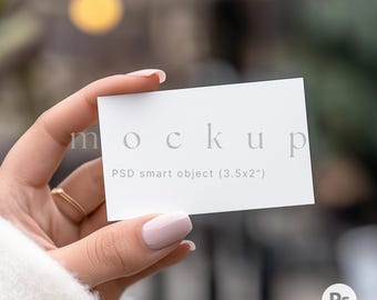 Business thank you cards mockup, Business card mockup, Hand holding card mockup, Greeting card mockup, Place card mockup, Branding mockup