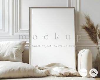 Modern frame mockup, Artwork mockup, A4 mockup poster, Large poster mockup, Mockup frame, Home interior mockup, PSD art print mockup