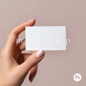 Mockup di biglietti da visita, Mockup di biglietti da visita con mano in mano, Mockup di biglietti di ringraziamento aziendali, Mockup di biglietti di auguri, Mockup di segnaposto, Mockup di branding