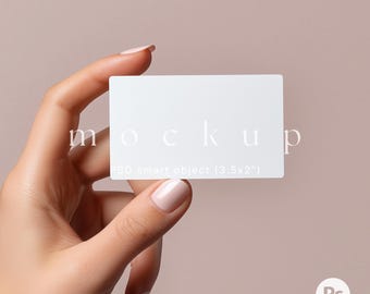 Business card mockup, Hand holding card mockup, Business thank you cards mockup, Greeting card mockup, Place card mockup, Branding mockup