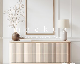 Canva mockup frame, Poster mockup, Wood frame mockup, Interior frame mockup, Minimalist artwork mockup, Wall art mockup, a4 mockup PSD