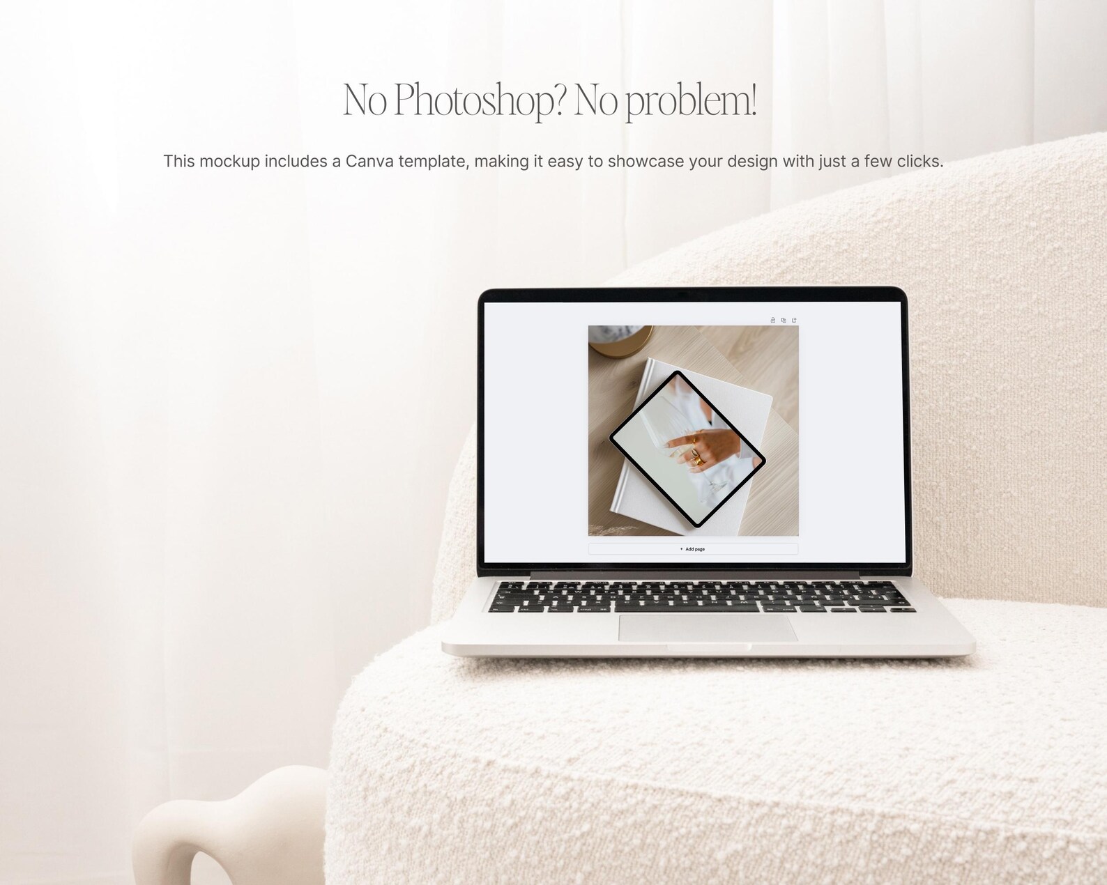 Canva Device Mockup, Minimalist iPad Mockup, Laptop Mockup, Digital ...