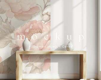Living room mockup, Blank wall mockup, Wallpaper mockup, Home interior mockup, Interior frame mockup, Empty wall mockup, Wall art mockup PSD