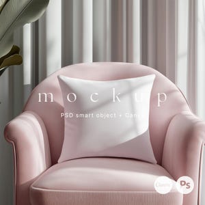 Woven pillow mockup PSD, Square fabric mockup, Pillowcase mockup, Pillow cover mockup Canva, Textile mockup, Pattern mockup, Interior mockup