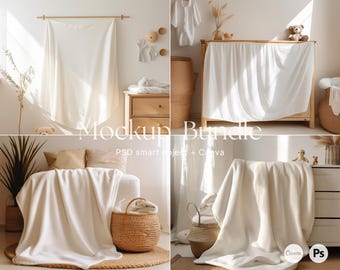Baby blanket mockup, Woven blanket mockup Canva, Velveteen blanket mockup, Minky blanket, Swaddle mockup, Nursery mockup, Sherpa blanket