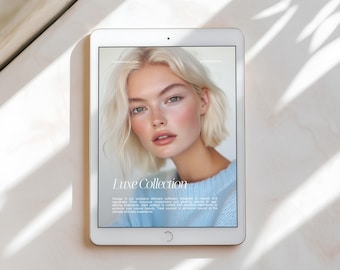 Minimalistisk iPad-mockup, Canva-enhetsmockup, Laptop-mockup, Digital produktmockup, Digital Canva-mockup, Surfplatta-mockup, Webbplatsmockup PSD