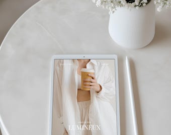 Aesthetic Ipad mockup, Canva device mockup, Laptop Mockup, Digital product mockup, Canva digital mockup, Tablet mockup, Website mockup PSD