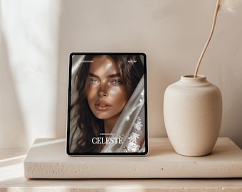 Mockup voor Canva-apparaat, minimalistische iPad-mockup, laptopmockup, digitaal productmockup, digitaal Canva-mockup, tabletmockup, websitemockup PSD