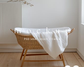 Baby blanket mockup, Woven blanket mockup Canva, Velveteen plush blanket mockup, Swaddle mockup, Nursery blanket mockup, Sherpa blanket