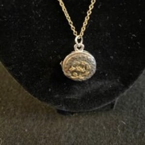 Chanel button 2025 necklace etsy