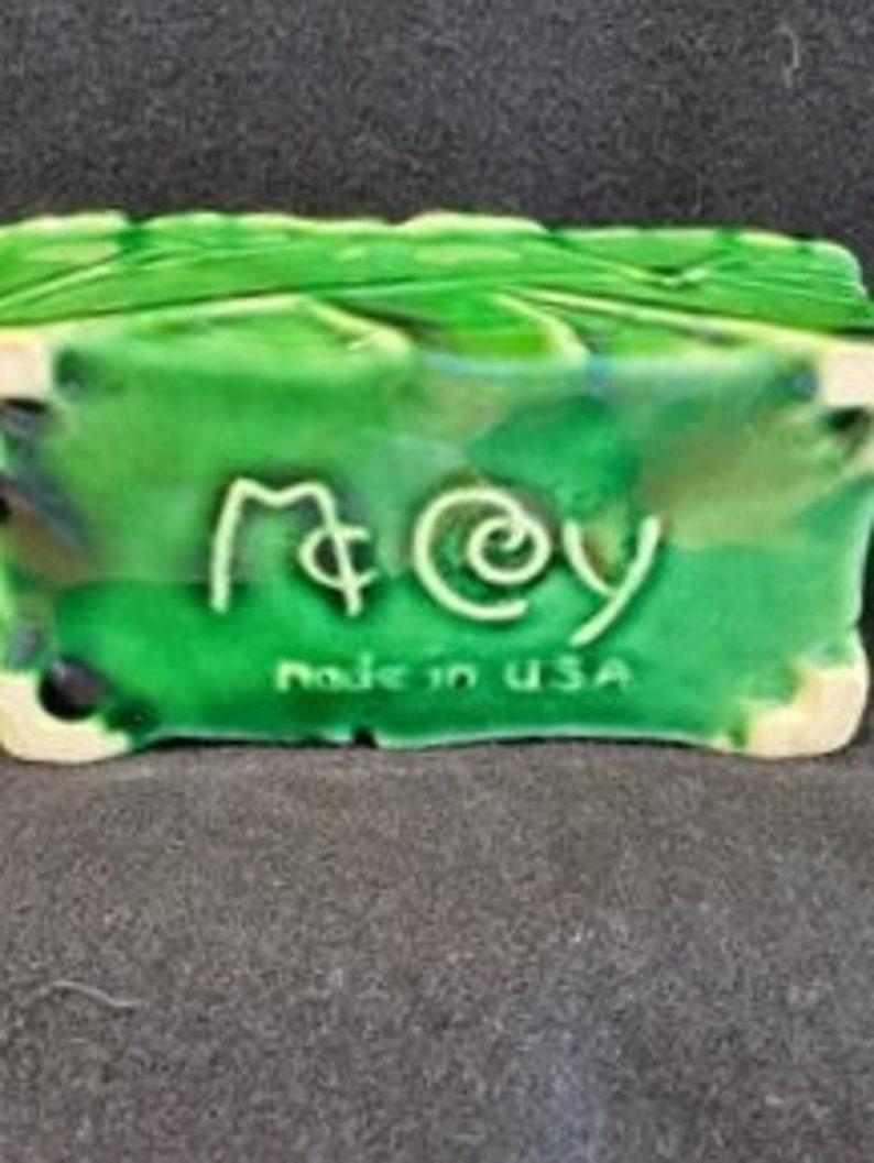 Mccoy Ivy and Band Green Ceramic Planter Mccoy Green Planter MCM Mccoy