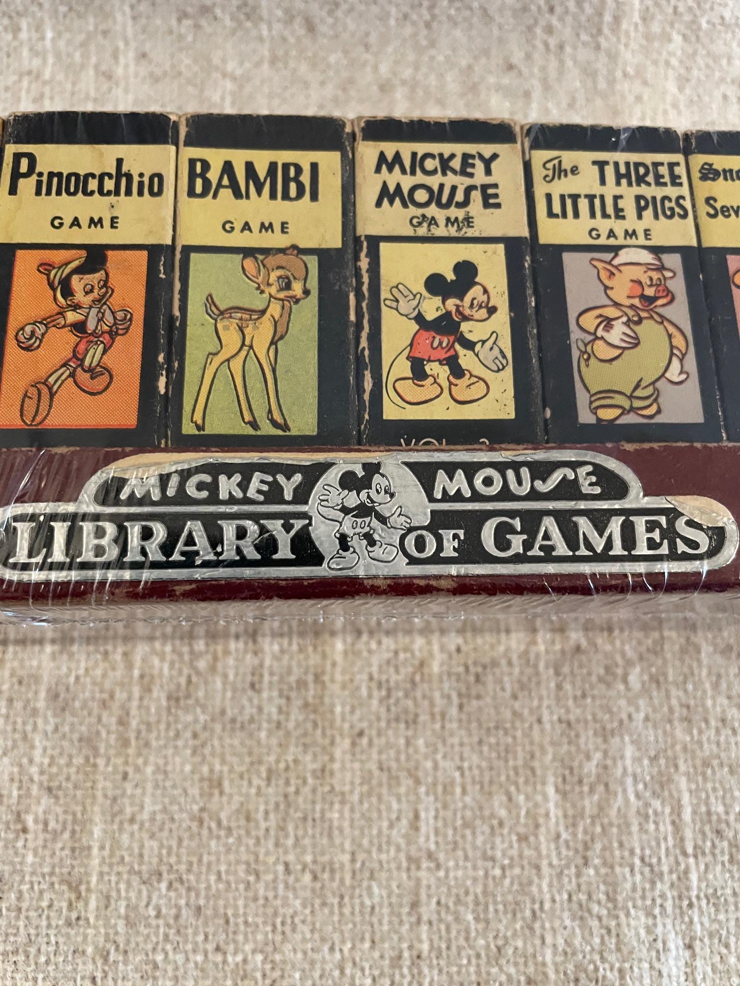 Mickey Mouse Library of Games - Unopened Box From 1946 - Etsy Canada