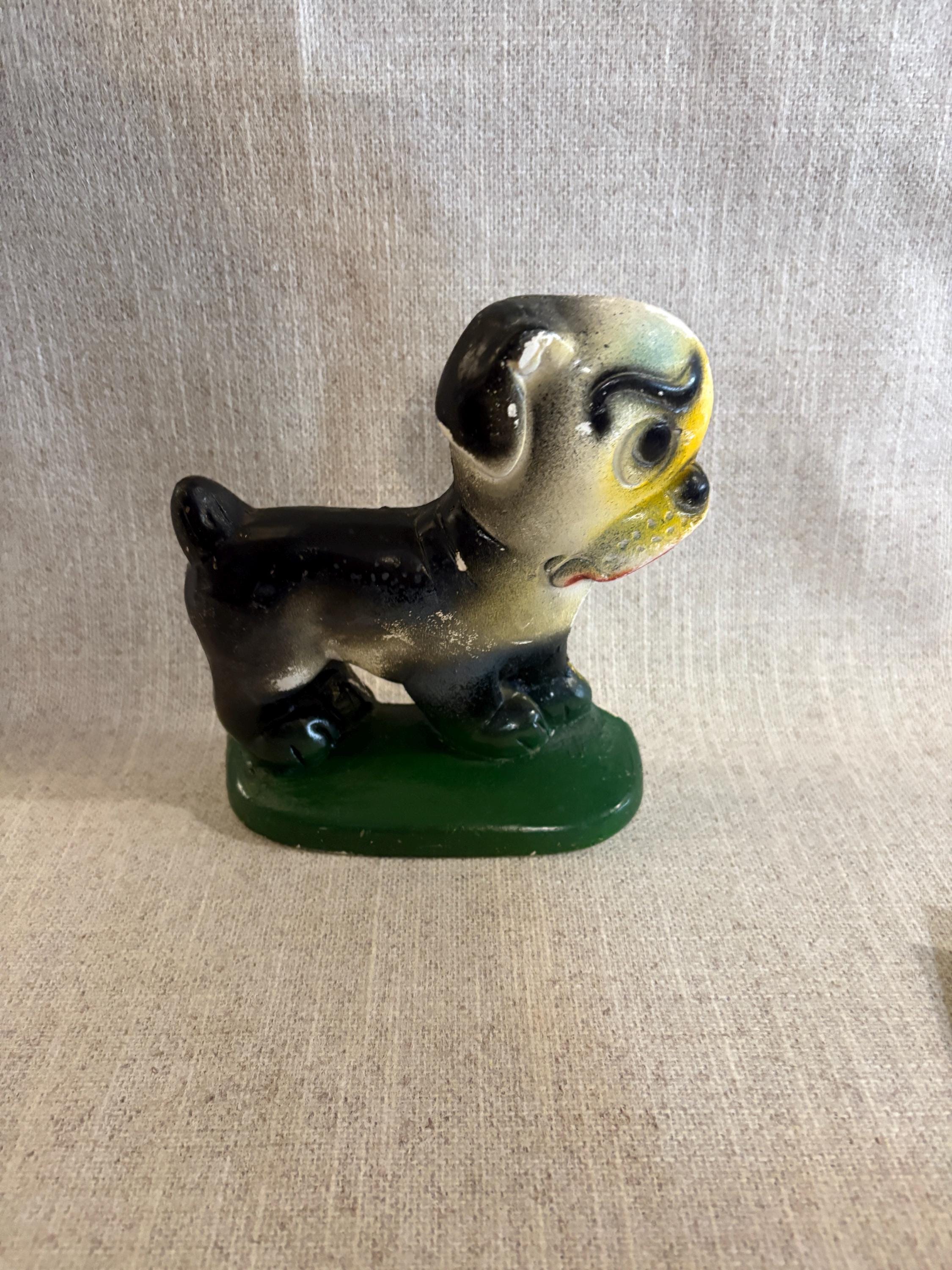 Antique Bulldog Chalkware - Etsy