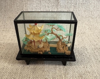 Japanese Bamboo Pagoda Inside Diorama