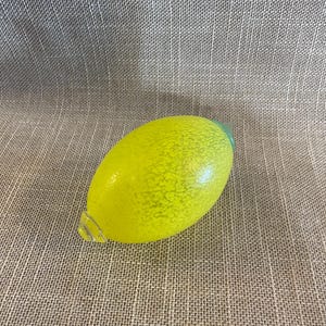 Kosta Boda Lemon made of Hand Blown Glass - Italian Glass by Kosta Boda - Vivid Yellow Lemon- Collectible Kosta Boda Fruit iof Lemon