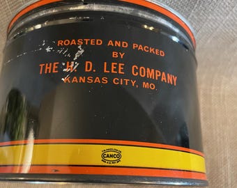 Summer Girl Vintage Coffee Tin Can - Kansas City Collectible