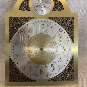 Arched Top Clock Face with Two Missing Numbers- Photo Prop