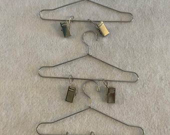 Three Silver Mini Hangers - Hang Photos, Art, Mini Quilts on Clips
