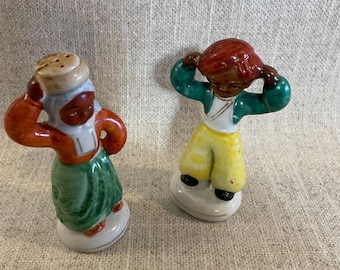 Colorful Native People Salt and Pepper Shakers
