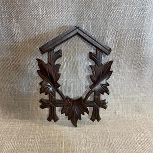 Vintage Wooden Cuckoo Clock Frame - Black Forest Collectible