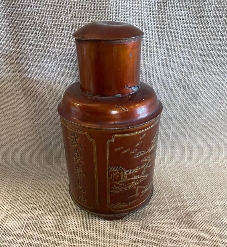 Vintage Oriental Tea Caddy - Vacuum Sealed image 10
