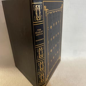 The Scarlet Letter by Nathaniel Hawthorne - International Collectors Library - Gild Covered Classic Novel - ICL The Scarlet Letter