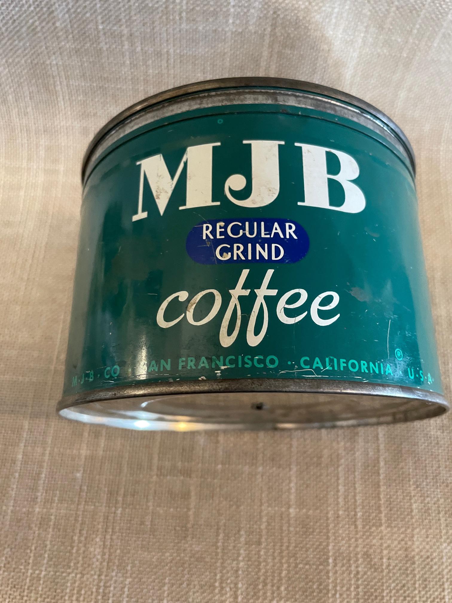 MJB Vintage Coffee Tin Can - San Francisco - Etsy Israel