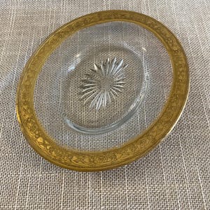 Heisey Gold Rimmed Small Oval Dish