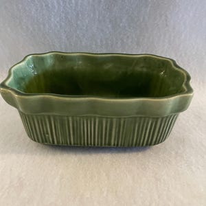 McCoy Green Rectangular Ceramic Planter - McCoy Green Planter - MCM McCoy Garden Planter -  McCoy Green Planter - VTG McCoy