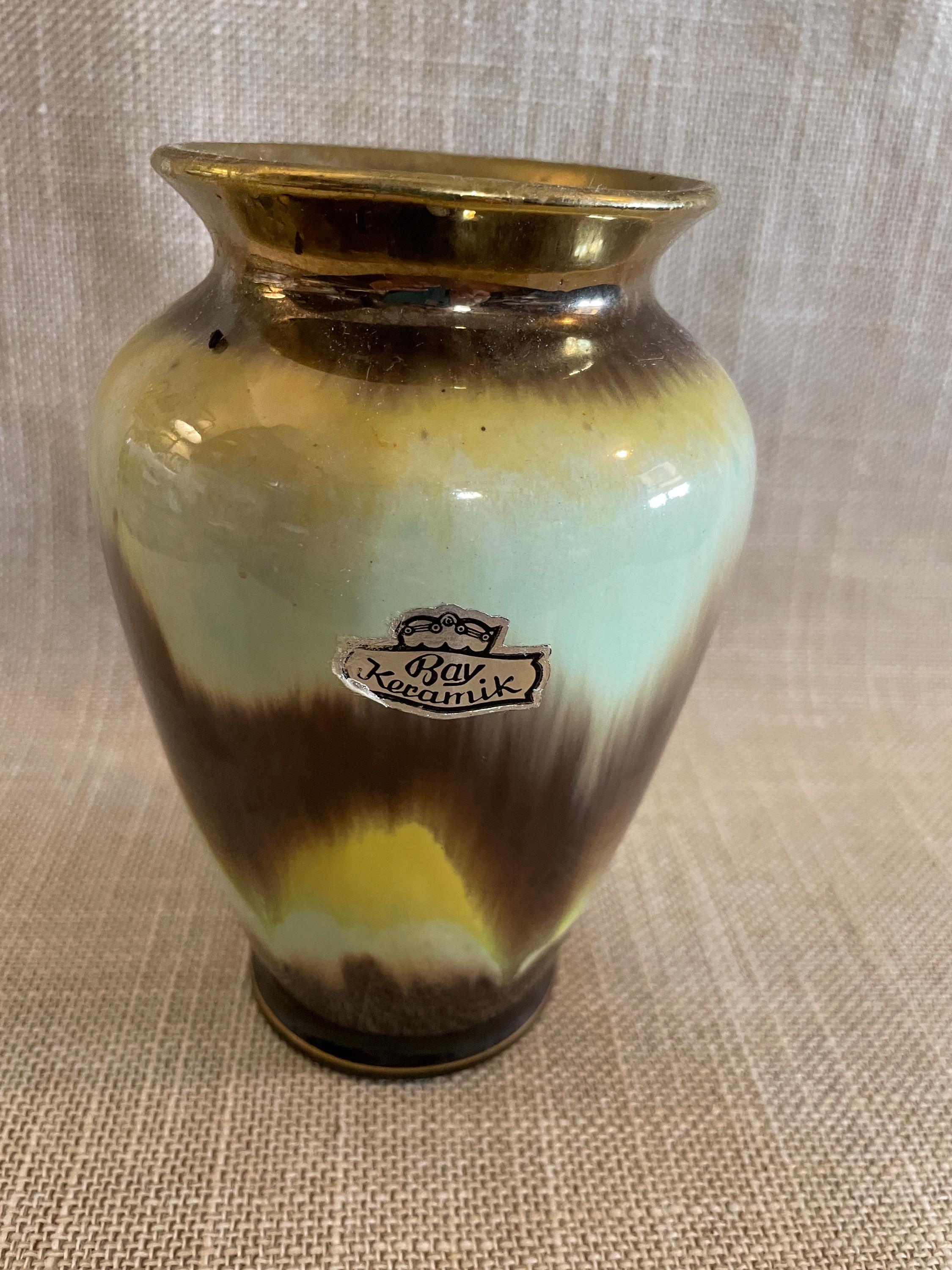 Bay Keramik West Germany Drip Glaze Vase - Etsy Canada