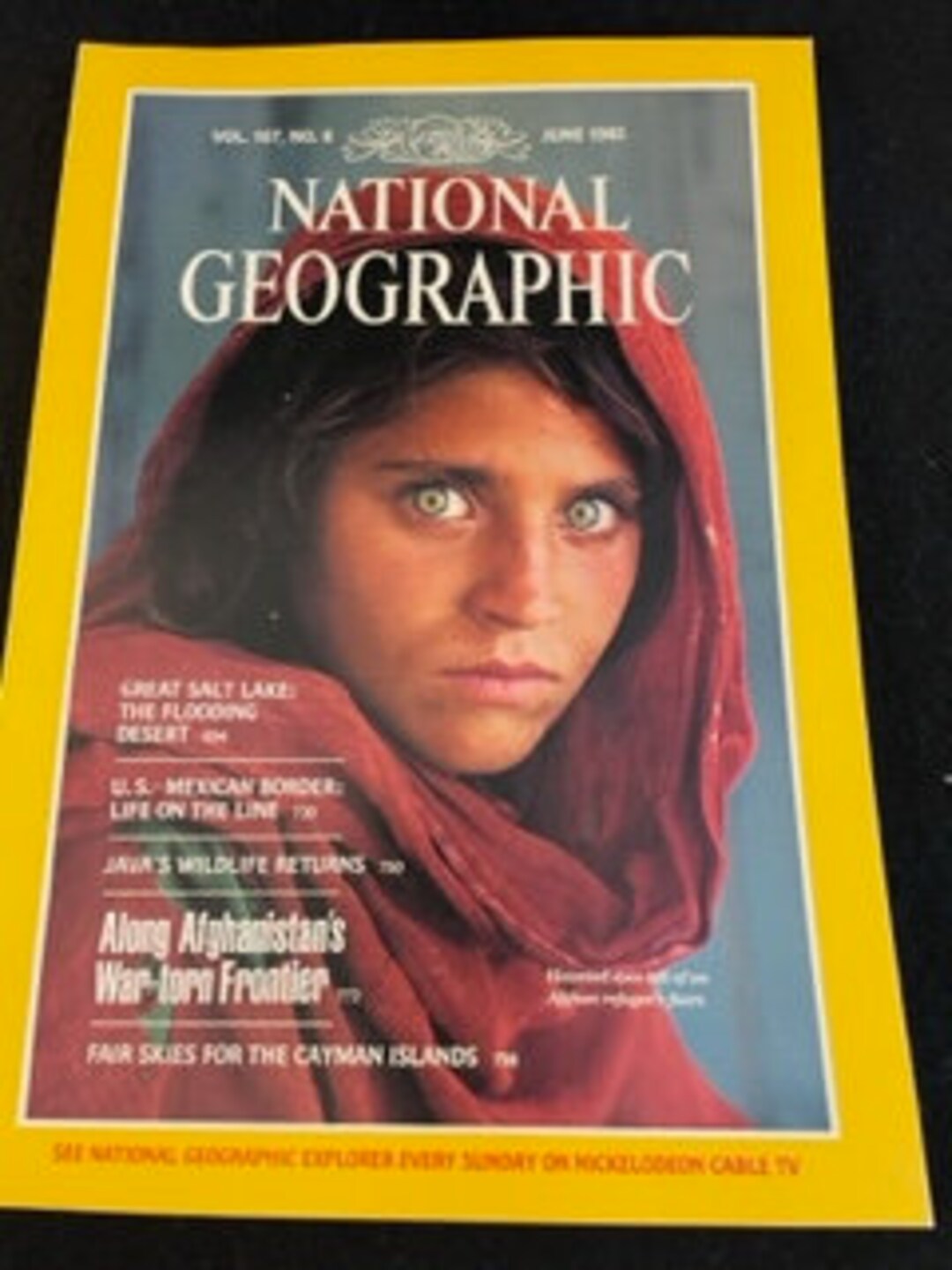 Afghan Girl Prize Winning Cover on National Geographic Magazine June