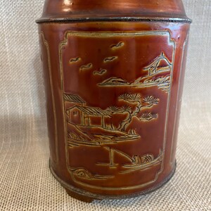 Vintage Oriental Tea Caddy - Vacuum Sealed image 2