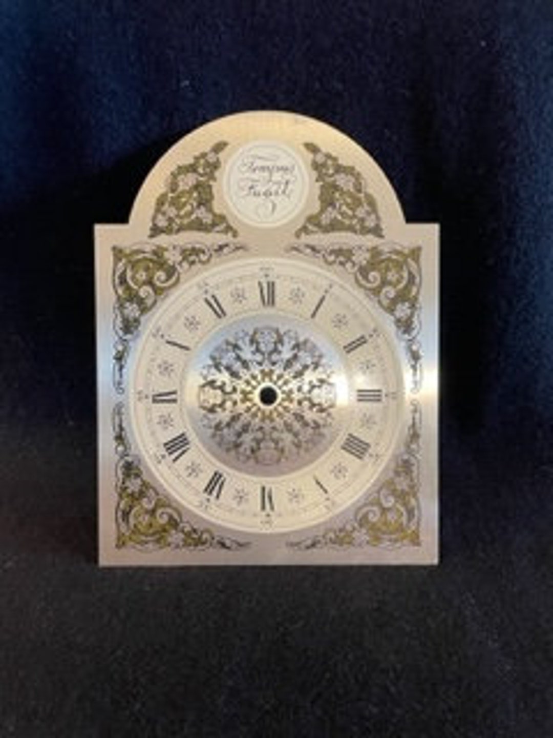 Arched Top Clock Face Industrial Looking Clock Face Photo Etsy