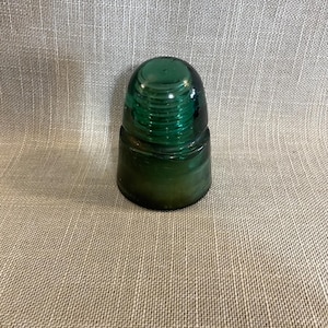 Green Insulator Cap  Vintage Electric Pole Cover