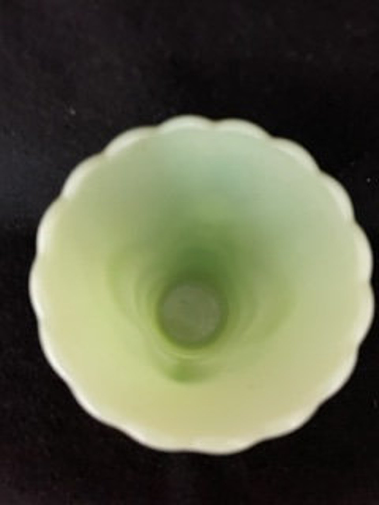 Jadeite Art Deco Vase Empire Style Vase Jadeite Green Vase Etsy