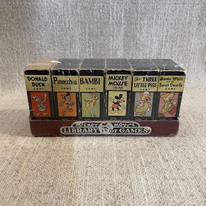 Mickey Mouse Library of Games - Etsy