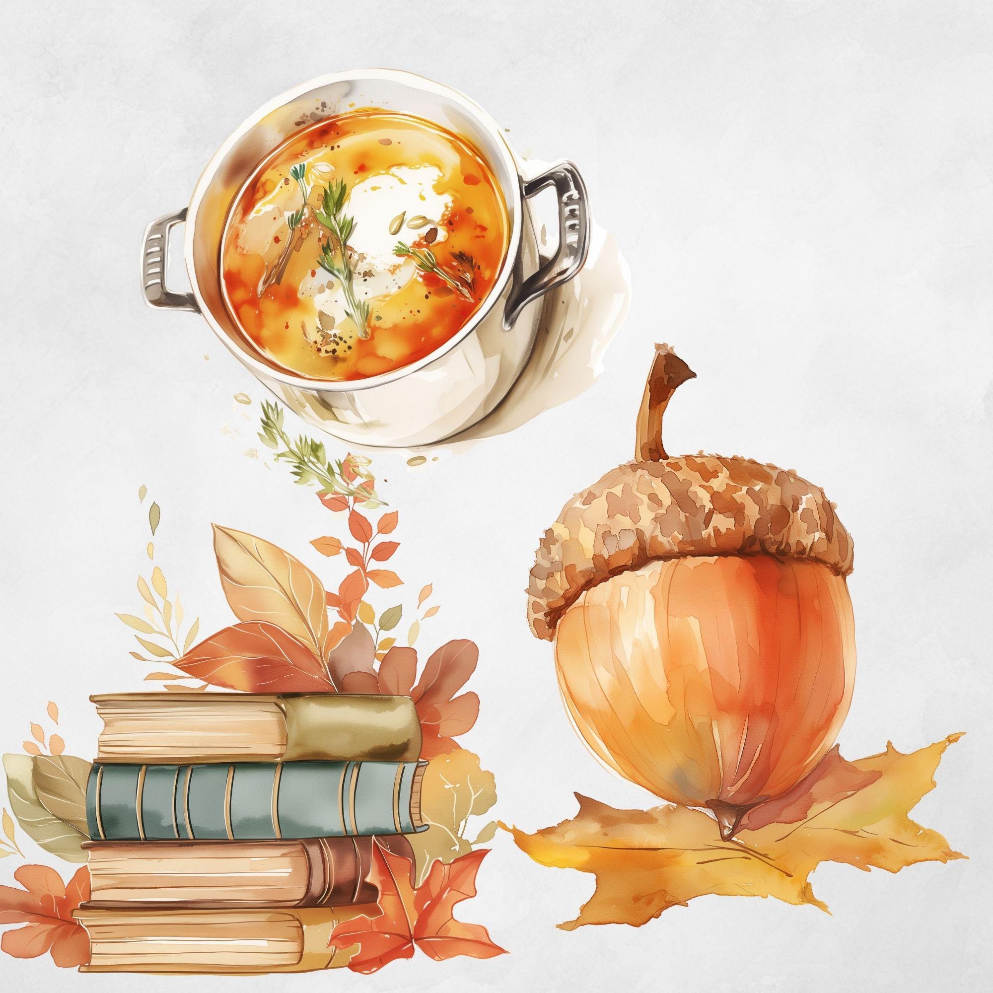 Autumn Embers Clipart Set of 22 Images | Fall Fire Glow Elements for ...