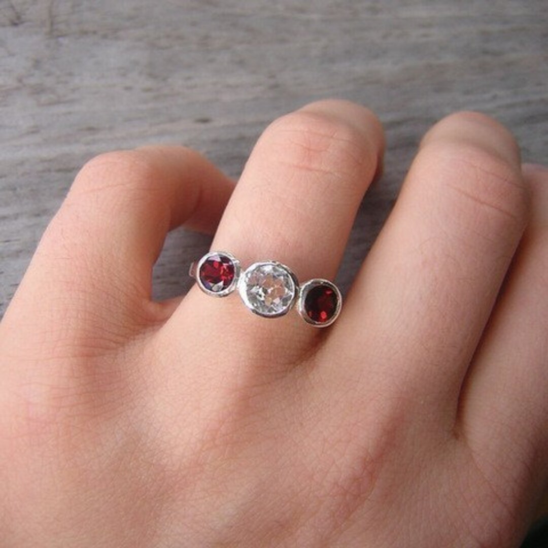 Topaz ring january online birthstone ring