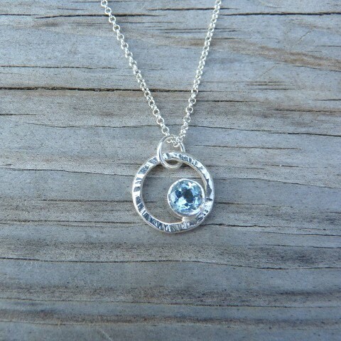 Shine on Necklace in Sky Blue Topaz and Sterling - Etsy