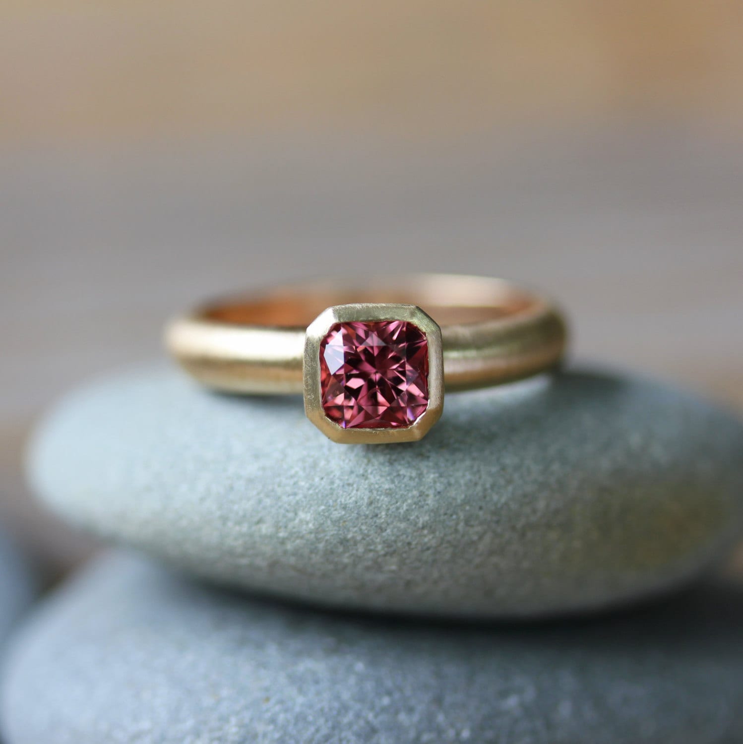 Pink Spinel Ring - Etsy