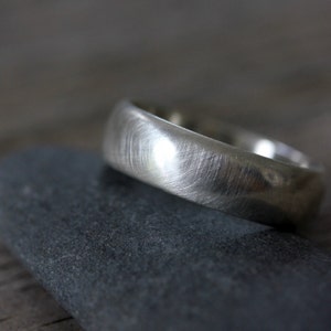 Handmade Handmade Chunky Solid 925 Sterling Silver Wedding Band for Men or Women