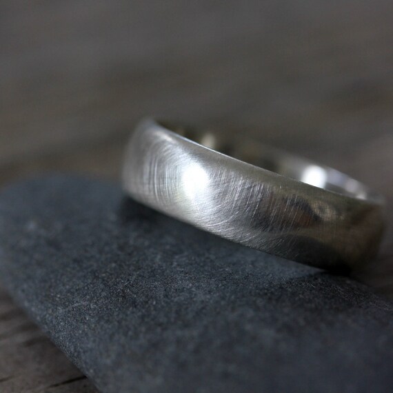 Handmade Solid 925 Sterling Silver Ring – Matte Finish, Statement Style, Any Size Available