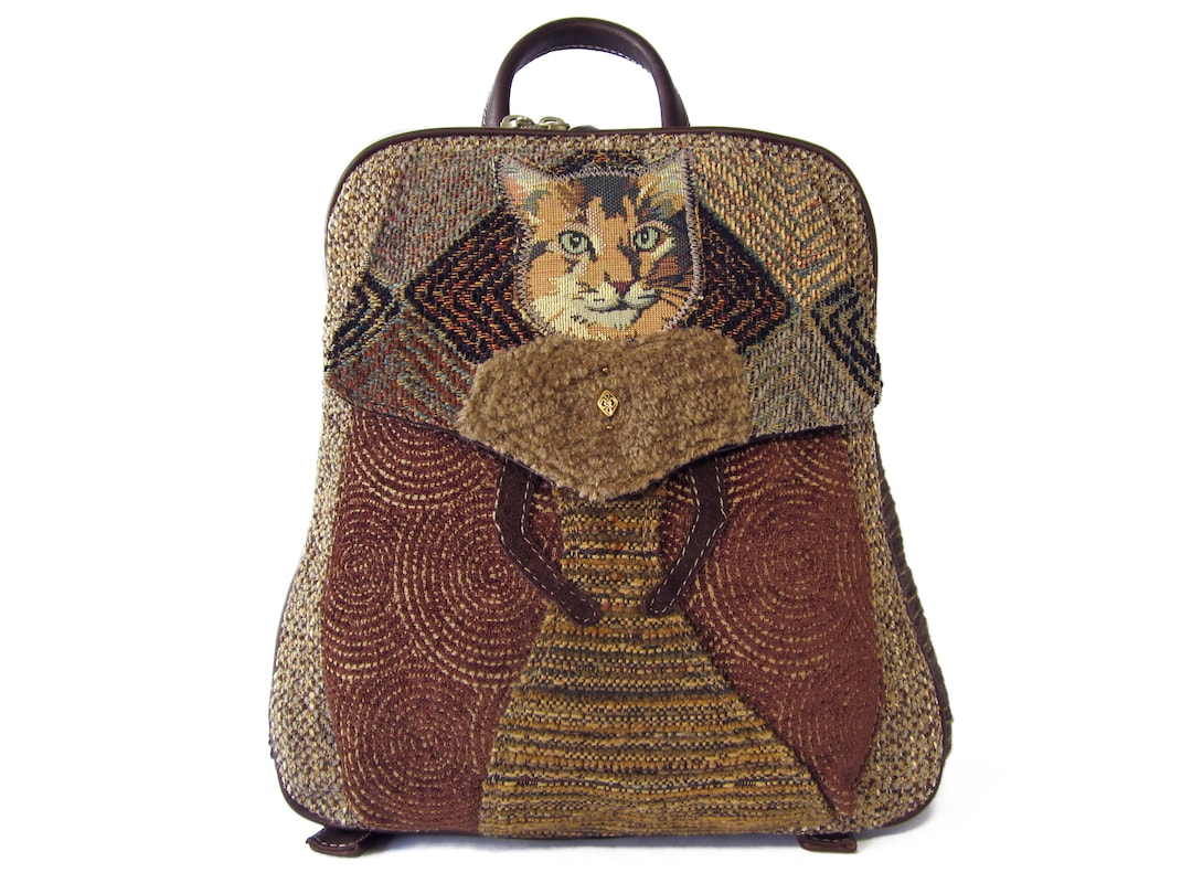 Backpack for Cat Lovers Unique Cat Lover Purse Cat Mom Gifts, Handmade