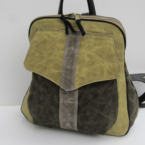 Waxed Canvas Backpack Etsy
