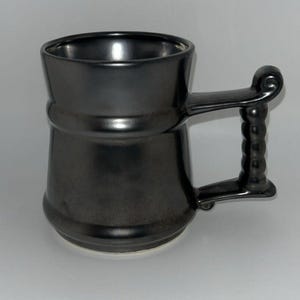 Vintage Prinknash Abbey Pottery Mug Pewter Glaze Stoneware Collectible Cup