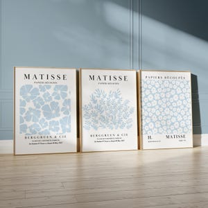Matisse Art Prints Set: lichtblauwe bloemenmarkt (digitale download)